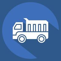 Icon Platform Scale. related to Civil Engineering symbol. long shadow style. editable vector