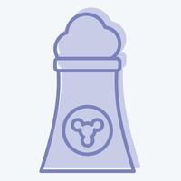 Icon GEO Thermal. related to Civil Engineering symbol. two tone style. editable vector