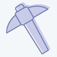 Icon Mining. related to Civil Engineering symbol. two tone style. design editable vector