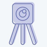 Icon Survey Eng. related to Civil Engineering symbol. two tone style. design editable vector