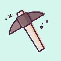 Icon Mining. related to Civil Engineering symbol. MBE style. design editable vector