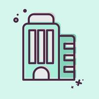 Icon Skyscraper. related to Civil Engineering symbol. MBE style. design editable vector