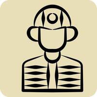 Icon Builder. related to Civil Engineering symbol. hand drawn style. design editable vector