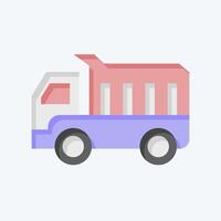 Icon Platform Scale. related to Civil Engineering symbol. flat style. editable vector