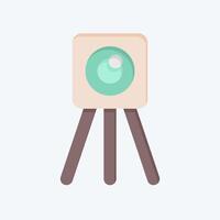 Icon Survey Eng. related to Civil Engineering symbol. flat style. design editable vector
