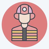 Icon Builder. related to Civil Engineering symbol. color mate style. design editable vector