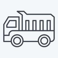 Icon Platform Scale. related to Civil Engineering symbol. line style. editable vector