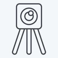Icon Survey Eng. related to Civil Engineering symbol. line style. design editable vector