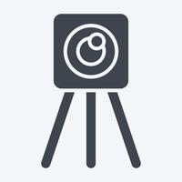 Icon Survey Eng. related to Civil Engineering symbol. glyph style. design editable vector