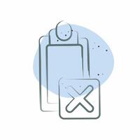 Icon Task. related to Exclamation symbol. Color Spot Style. design editable vector