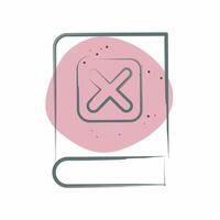 Icon Manual. related to Exclamation symbol. Color Spot Style. design editable vector