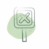 Icon Sign. related to Exclamation symbol. Color Spot Style. design editable vector