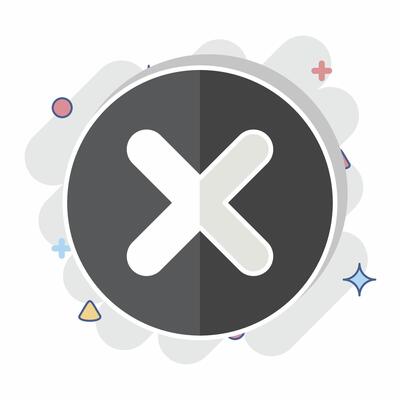 Icon Coin. related to Exclamation symbol. comic style. design editable