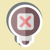Sticker Learn More. related to Exclamation symbol. design editable vector