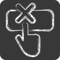 Icon Help. related to Exclamation symbol. chalk Style. design editable vector