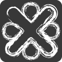 Icon Error. related to Exclamation symbol. chalk Style. design editable vector