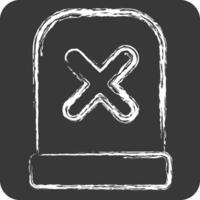 Icon Alert. related to Exclamation symbol. chalk Style. design editable vector