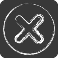 Icon Coin. related to Exclamation symbol. chalk Style. design editable vector