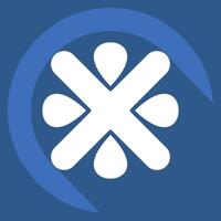 Icon Error. related to Exclamation symbol. long shadow style. design editable vector