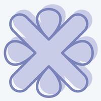 Icon Error. related to Exclamation symbol. two tone style. design editable vector