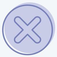 Icon Coin. related to Exclamation symbol. two tone style. design editable vector