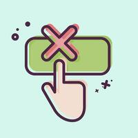 Icon Help. related to Exclamation symbol. MBE style. design editable vector