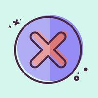 Icon Coin. related to Exclamation symbol. MBE style. design editable vector