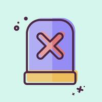 Icon Alert. related to Exclamation symbol. MBE style. design editable vector