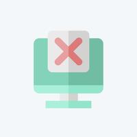 Icon System. related to Exclamation symbol. flat style. design editable vector