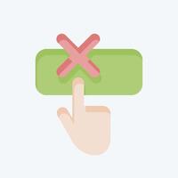Icon Help. related to Exclamation symbol. flat style. design editable vector