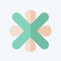 Icon Error. related to Exclamation symbol. flat style. design editable vector