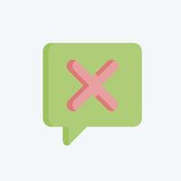 Icon Ask. related to Exclamation symbol. flat style. design editable vector