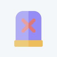 Icon Alert. related to Exclamation symbol. flat style. design editable vector