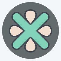 Icon Error. related to Exclamation symbol. color mate style. design editable vector