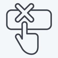 Icon Help. related to Exclamation symbol. line style. design editable vector