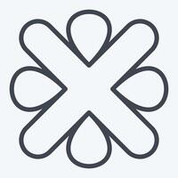 Icon Error. related to Exclamation symbol. line style. design editable vector