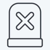Icon Alert. related to Exclamation symbol. line style. design editable vector
