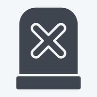 Icon Alert. related to Exclamation symbol. glyph style. design editable vector