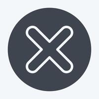 Icon Coin. related to Exclamation symbol. glyph style. design editable vector
