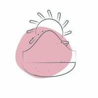 Icon Kyrgyzstan. related to Kazakhstan symbol. Color Spot Style. design editable vector
