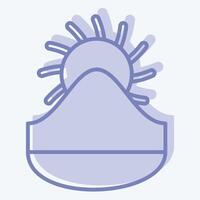 Icon Kyrgyzstan. related to Kazakhstan symbol. two tone style. design editable vector