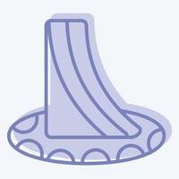 Icon Tent. related to Kazakhstan symbol. two tone style. design editable vector