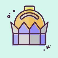 Icon Bayterek. related to Kazakhstan symbol. MBE style. design editable vector