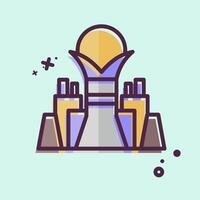 Icon Bayterek Tower. related to Kazakhstan symbol. MBE style. design editable vector