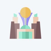 Icon Astana. related to Kazakhstan symbol. flat style. design editable vector