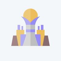 Icon Bayterek Tower. related to Kazakhstan symbol. flat style. design editable vector