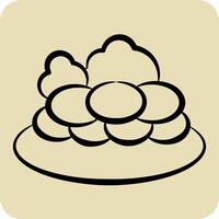Icon Kazy. related to Kazakhstan symbol. hand drawn style. design editable vector