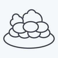 Icon Kazy. related to Kazakhstan symbol. line style. design editable vector