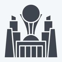 Icon Astana. related to Kazakhstan symbol. glyph style. design editable vector