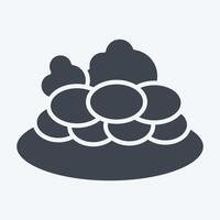 Icon Kazy. related to Kazakhstan symbol. glyph style. design editable vector